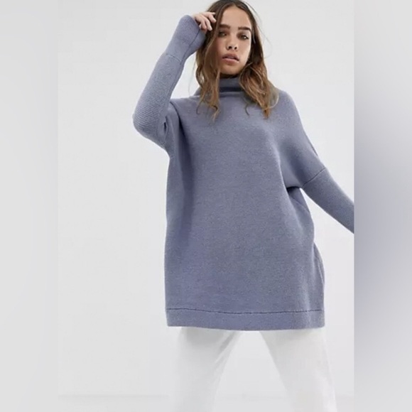 Free People Blue Ribbed Tunic - Picture 3 of 8